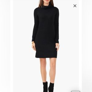 Vince Camuto cowl neck sweater dress black- Small